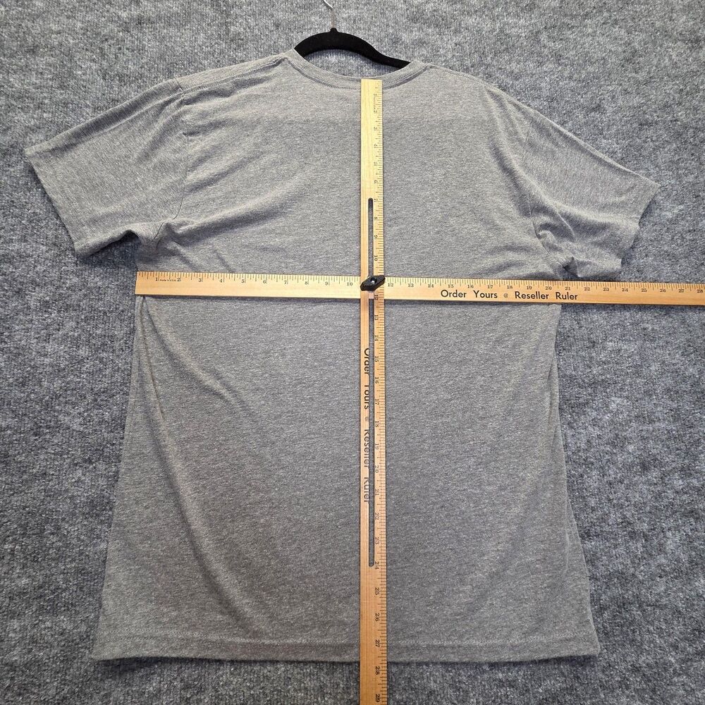 Shirt Mens Large Happiness Is Camping With My Dog Gray Graphic Tee T Shirt Camp - Picture 5 of 7